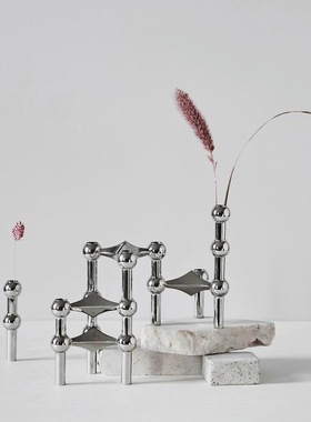 现货 丹麦进口Stoff 分子结构烛台可堆叠蜡烛礼品餐桌装饰ins网红