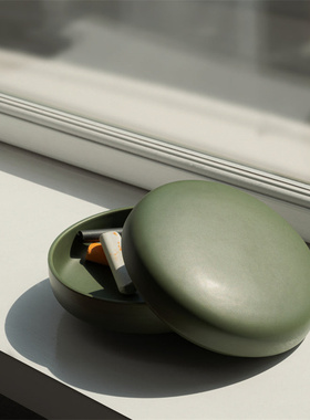 丹麦正品raawii Alev带盖置物盒装饰碗果盘彩色陶瓷手工北欧设计