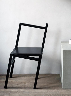 现货丹麦FRAMA进口9.5°倾斜实木餐椅获奖工作椅子样板房小众设计