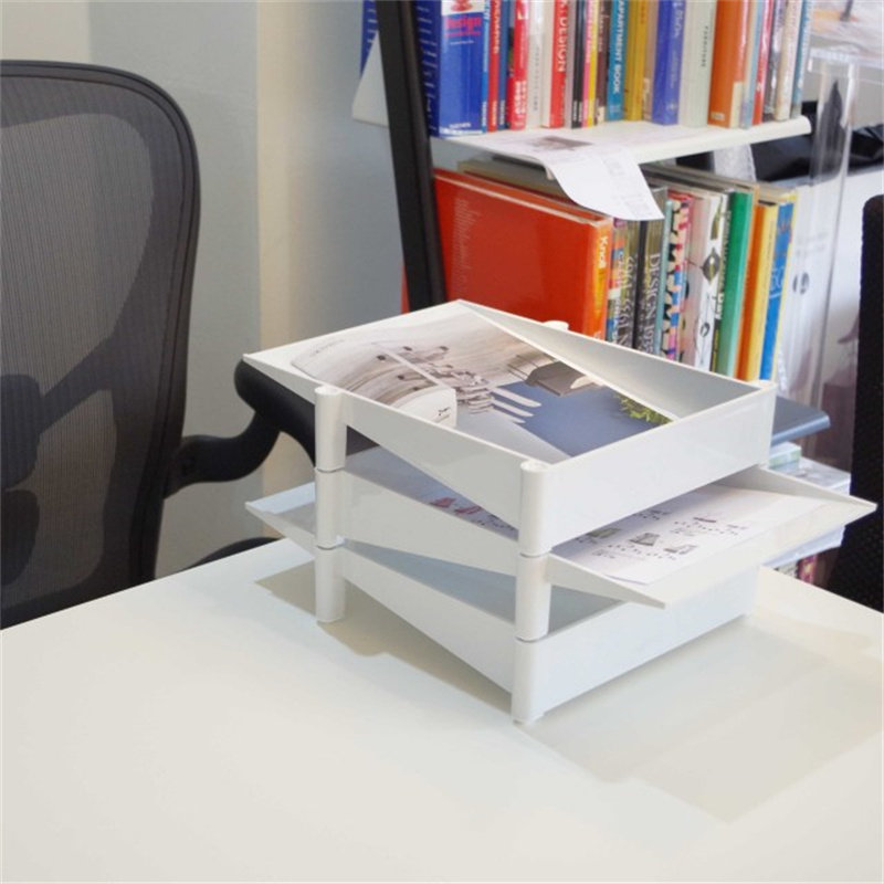 SPOT 이탈리아 수입 덴마크 종이 트레이 보관 데스크탑 정리 사무실 쌓을 수 있는 A4 파일 랙