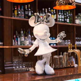 法国Leblon Delienne米妮welcome金属色潮玩迪士尼装饰摆件礼物