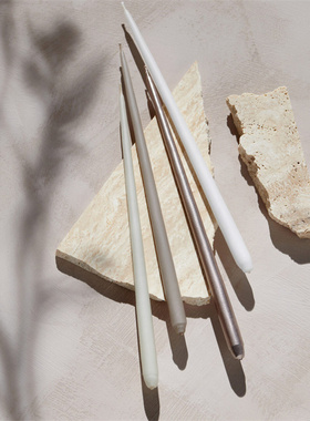 现货丹麦Ester &Erik细长蜡烛枝型stoff多色亮面圆锥形无烛泪正品