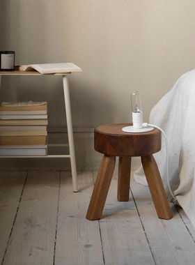 丹麦进口Frama AML Stool三脚椅凳矮凳实木边桌床头凳北欧工复古