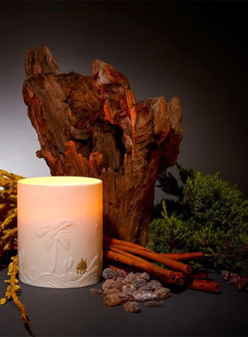 美国L'OBJET怪兽香薰蜡烛haas brothers镀24K金白色瓷器轻奢礼物