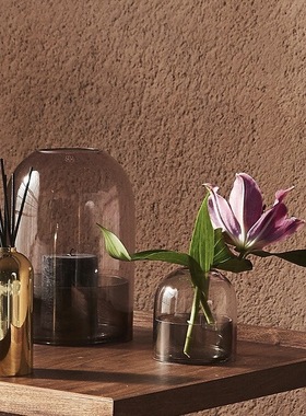 现货丹麦进口AYTM正品TOTA玻璃花瓶双层 烛台 植物罩 花器三色