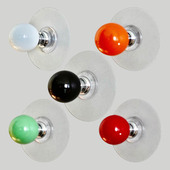 强力防水免打孔锌合金陶瓷无痕贴粘钩挂钩 饰挂钩 彩色圆球装