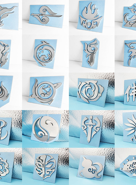 剑网汽车金属立体车贴七秀坊纯阳天策府唐门万花谷武侠江湖游戏贴