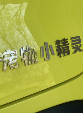 立体实心金属贴3Dd汽车装饰贴个性定制smart精灵标志