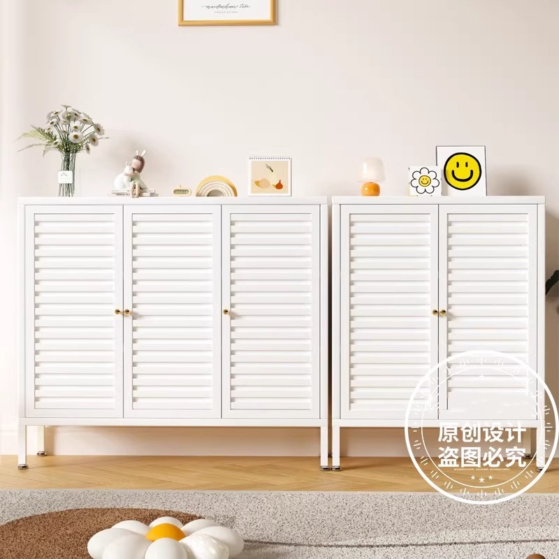 钢制餐边柜靠墙一体储物柜