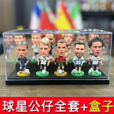 2026美加墨世界杯球星公仔梅西C罗姆巴佩手办体彩店装饰车载摆件