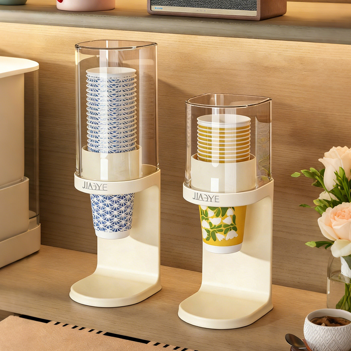 一次性杯子取杯器高级感放水杯置物架防尘咖啡杯收纳盒桌面纸杯架,家庭/个人清洁工具,杯架,淘宝优惠券,粉丝福利购,淘宝优惠卷