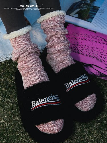 雪花毛绒加厚保暖雪地袜中筒袜