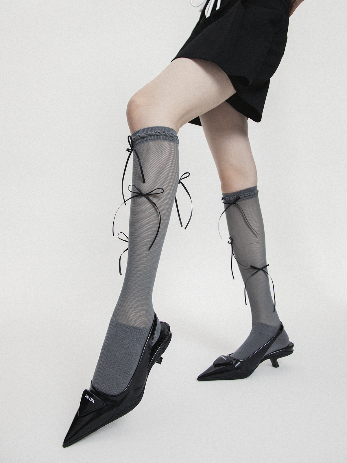 春夏薄款纯色美腿显瘦长筒袜少女