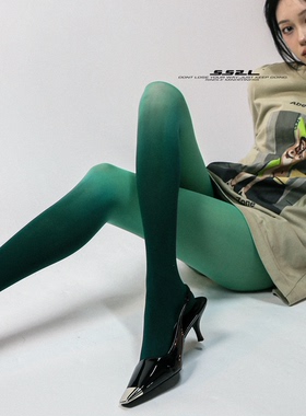 SS2L春夏22ss新款千禧风Y2k二次元赛博朋克连体渐变丝袜女ins潮