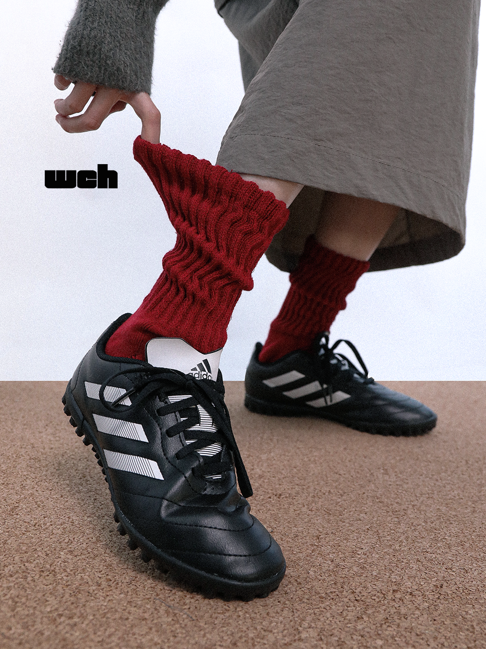 粗线长绒棉加厚保暖男女中筒袜