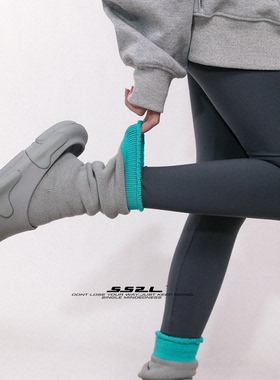 秋冬保暖加厚三双360g 重磅雪地袜粗线全毛巾底男女中筒堆堆袜ins