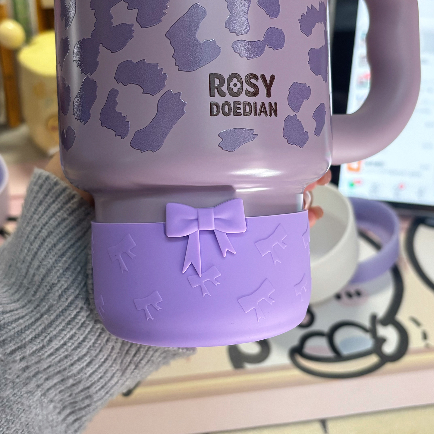 适配rosydoedian杯子配件杯底保护套保温杯杯套rdd水杯的店杯托