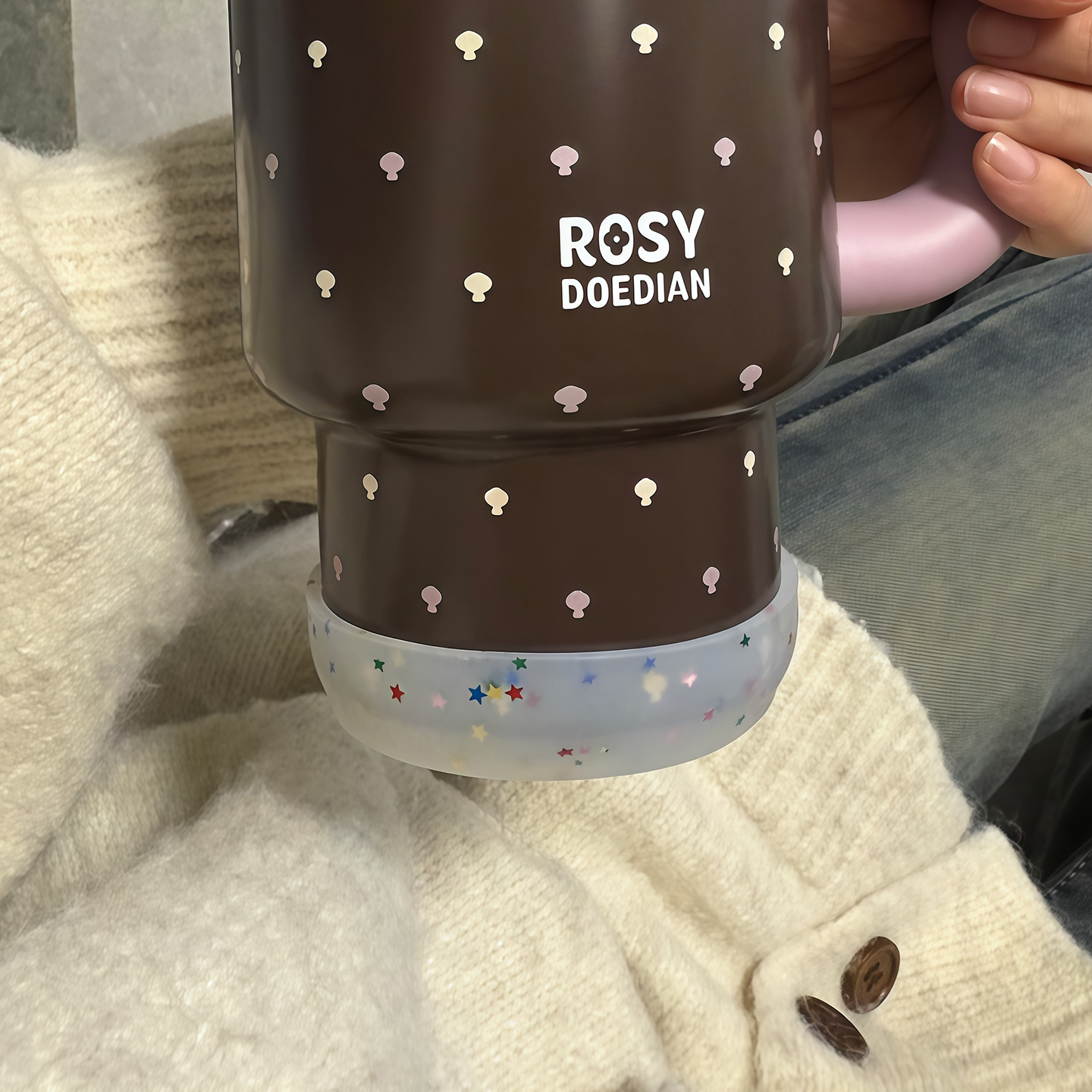 适配stanley保温杯杯套rosydoedian杯子配件史丹利水杯杯底保护套