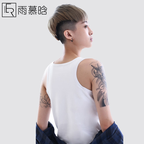 雨慕晗长款帅t风棉质cos束胸衣