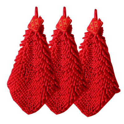 结婚擦手巾挂式福字结婚擦手球红色喜庆卡通造型卫生间喜字手帕