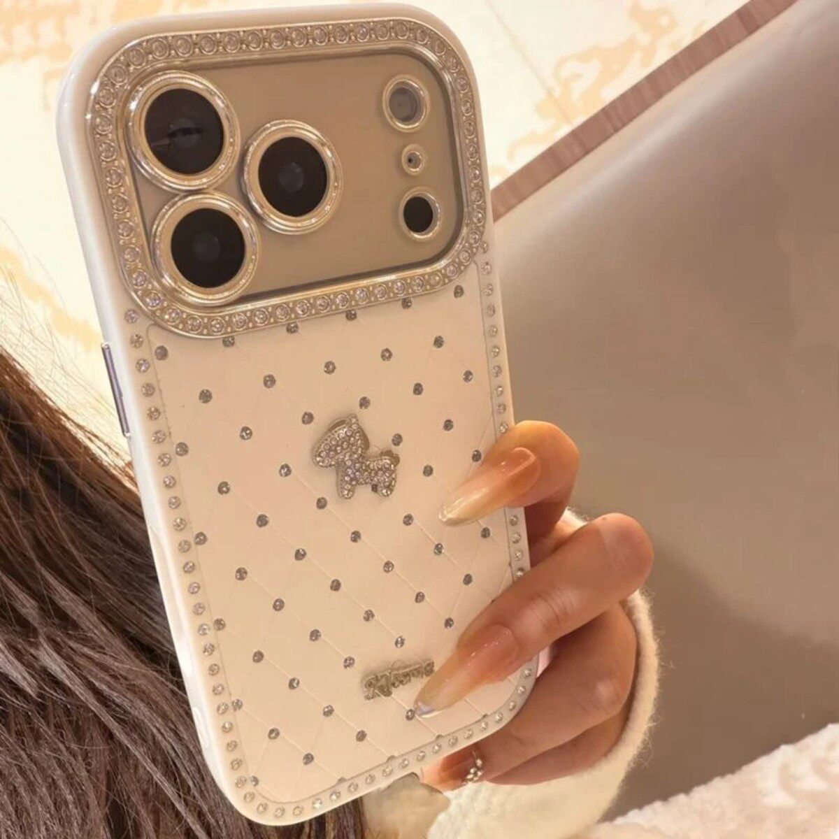 2026马年新款适用苹果17promax手机壳带钻高级感16镶钻边框iphone15带挂绳14pro气质女神ip巨好看独特max女套