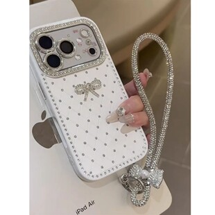 2026新款适用苹果17promax的手机壳超漂亮水钻iphone16高级感小众带钻石15闪钻蝴蝶结14pro巨好看独特max女款