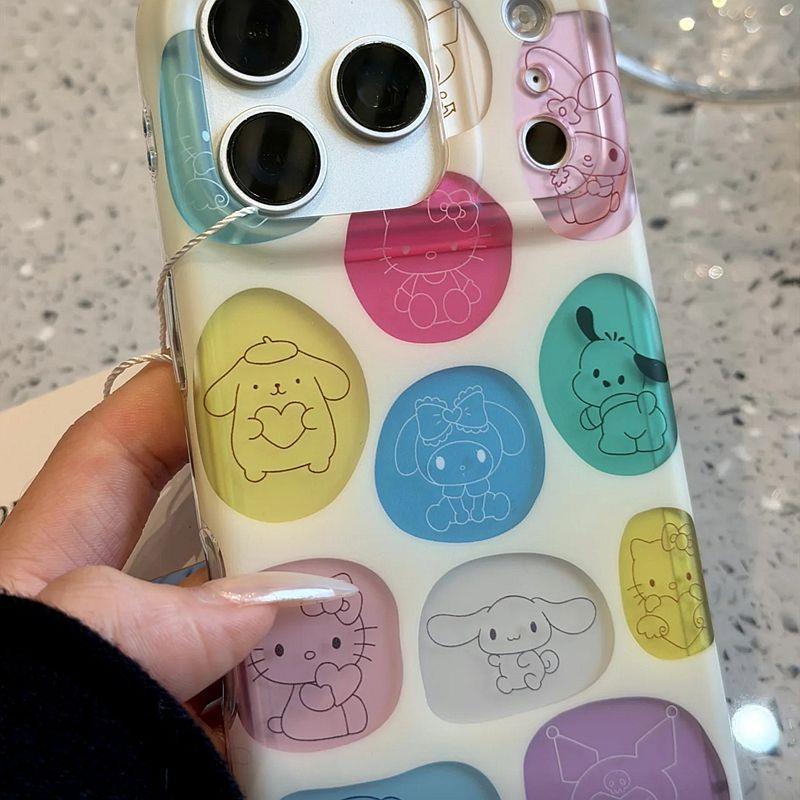 治愈彩色插图不同线条小狗适用于iphone17promax苹果16手机壳15pm可爱卡通童趣创意新款防摔