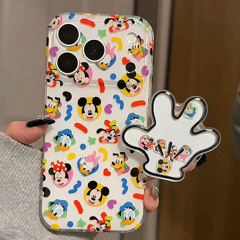 韩风米奇家族头像适用17promax苹果16手机壳iPhone15全包边女款iPhone13防摔保护套16个性14promax小众