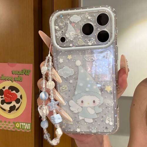 可爱卡通天使长帽Kitty猫适用苹果17promax手机壳iPhone18pro巨好看女款17pro超火独特16pro新款15防摔保护套