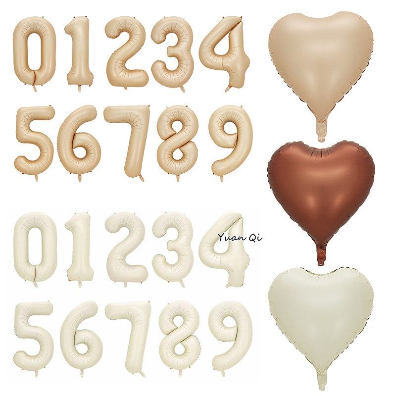 40寸网红气球焦糖奶油白色数字气球大号可飘空户外周岁生日拍照布,节庆用品/礼品,飘空气球,淘宝优惠券,粉丝福利购,淘宝优惠卷