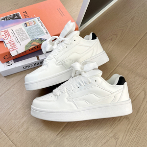 2025春季新款韩版情侣小白鞋女ins潮小众厚底百搭运动休闲板鞋男