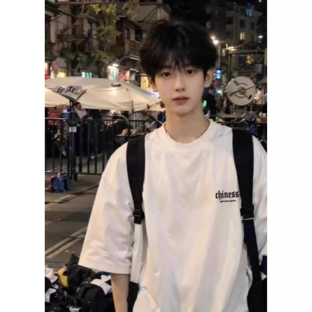 100%纯棉春夏装痞帅情侣装男T恤