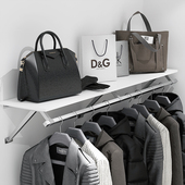 童装 店衣服货架壁挂式 挂衣架轻体砖可用 店上墙展示架简约女装 服装