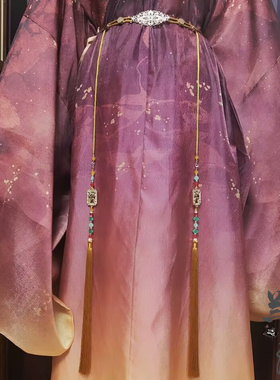 原创汉服宫绦腰绳腰封道袍系带古风装饰腰带腰佩明制宋制男女腰绳