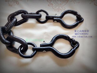 铁艺影视道具脚镣纯手工打造