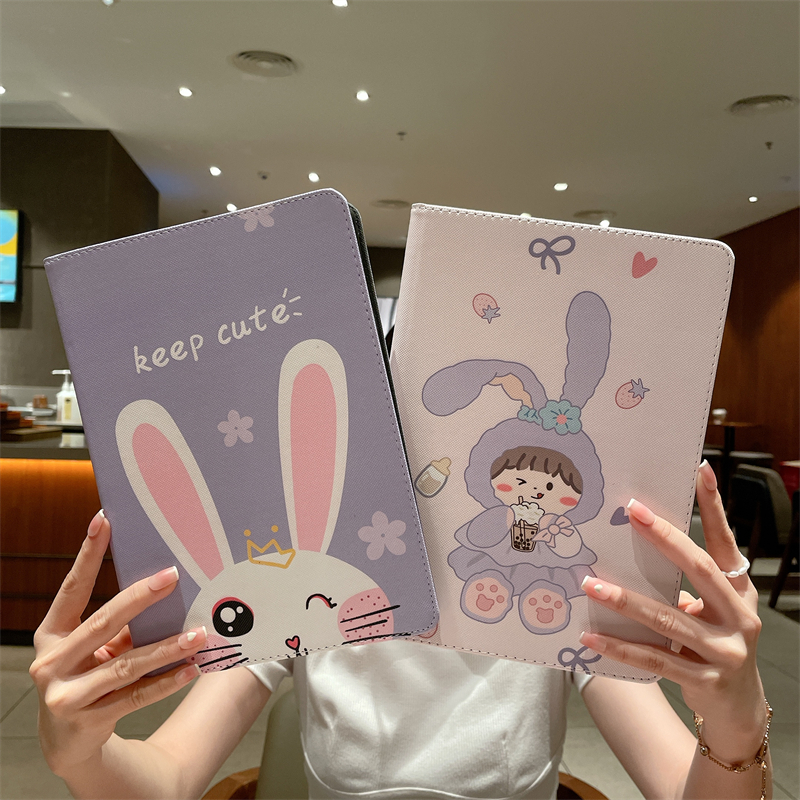 硅胶卡通苹果ipad三档支架保护套