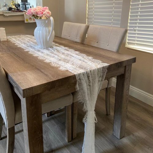 桌旗桌布蕾丝布艺法式白色