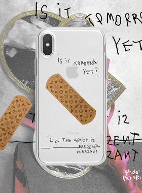 春树下 原创适用苹果15创可贴手机壳14Pro潮牌13/12/11/XR78plus个性