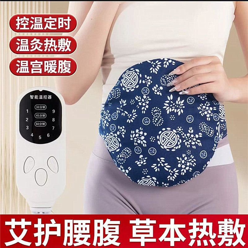 艾灸宝电加热控温定时开关腰带艾绒艾草包家用理疗熏蒸肚子暖宫袋
