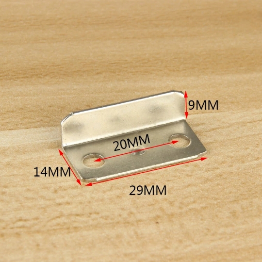 柜门家具7字铁片抽屉锁舌挡片柜子锁配件锁片 直角文件柜小金属片