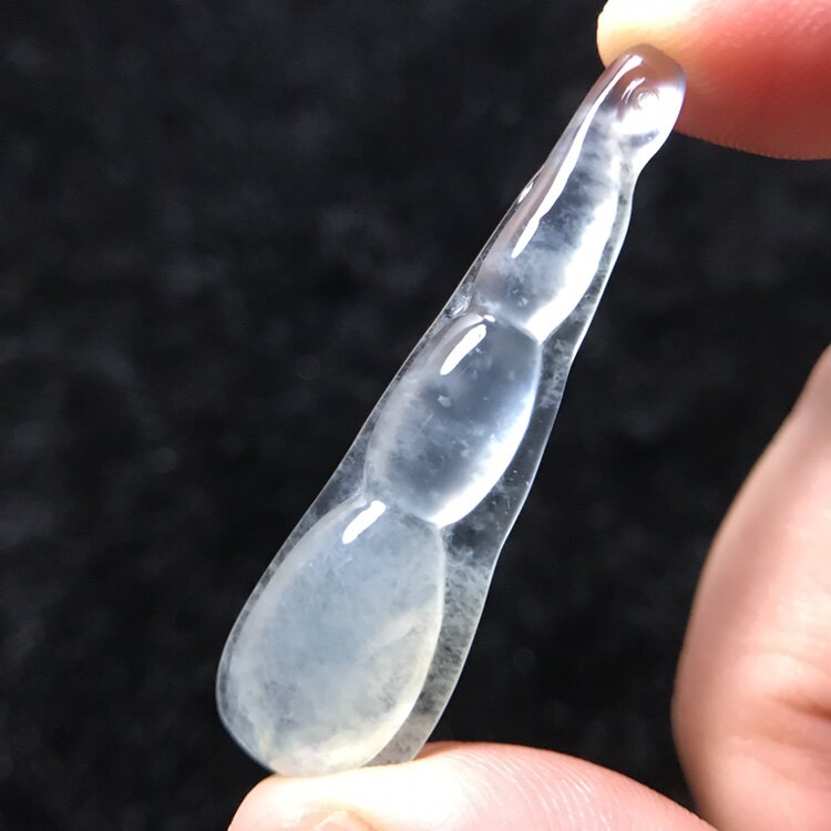 缅甸翡翠木那雪花棉福豆吊坠裸石配石玻璃老坑种起荧特清艾芽首饰