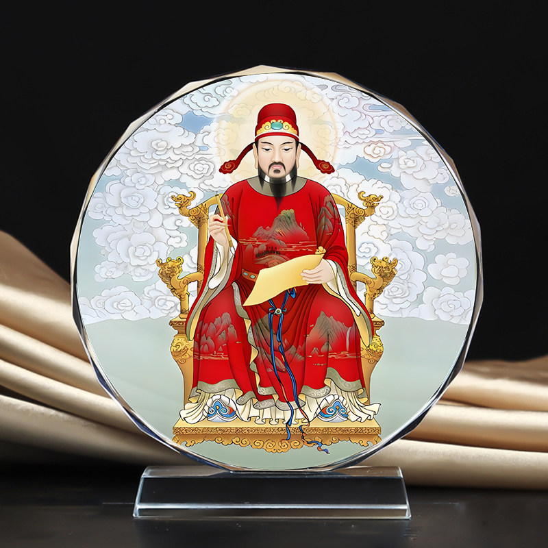 文曲星文昌帝君菩萨神像水晶摆台书桌考生励志摆件金榜题名定制