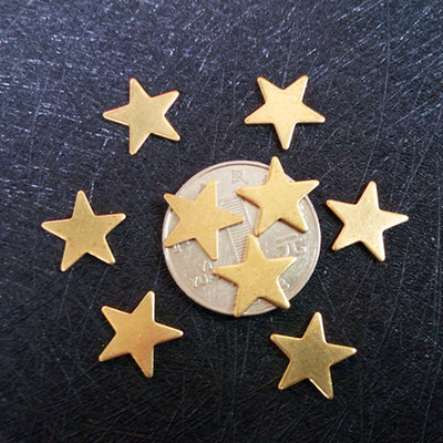 无孔五角星手工金属饰品配件