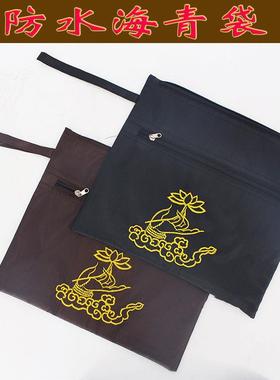 新款居士包三衣袋海青袋防水咖啡色黑色海青包僧包小拎包佛袋收纳