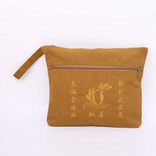 新款海青三衣袋帆布僧包居士手拎男女收纳装抄经书袋禅修防水罗汉