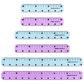 晨光ARL96154软直尺15CM 20CM 30CM学生绘图几何画图用尺半透明可折弯直尺软尺透明测量尺子