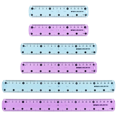 晨光软直尺克弯折透明测量尺子