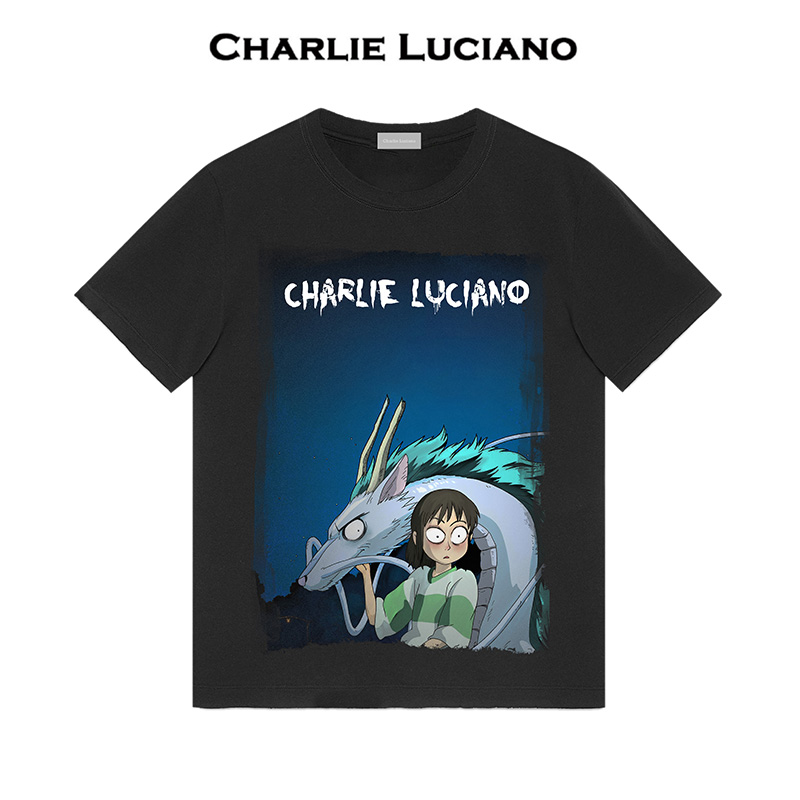 【官方直发】Charlie Luciano千与千寻龙插画男女同款短袖tCL短袖