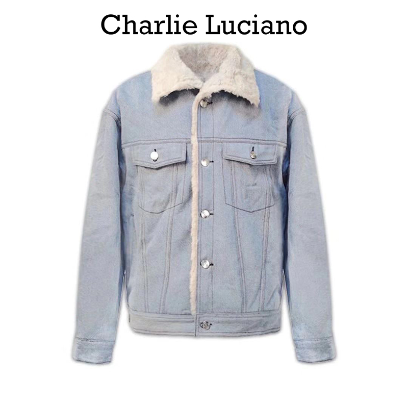 Charlie Luciano蝴蝶夹克冬季新款宽松加厚男女cl潮流短外套-封面