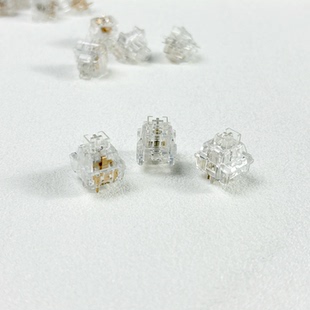 水晶冰魄透明轴防尘壁五脚线性麻将音HIFI声客制化DIY游戏码字开